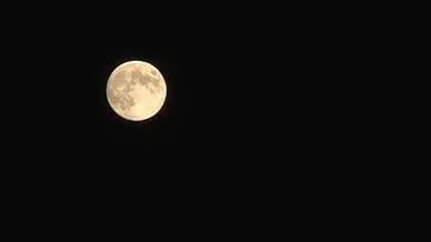 夜空月亮无声无字幕视频素材视频的预览图